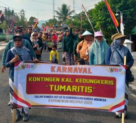 Semarak HUT RI ke-81, Kalurahan Kedungkeris Tampil Meriah di Karnaval Kapanewon Nglipar
